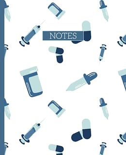 Nursing Lined Notebook Journal | Composition Notebook | Nurse Appreciation Gift | Student Nurse Gift | College Ruled | 7.5 x 9.25 inch | 150 pages
