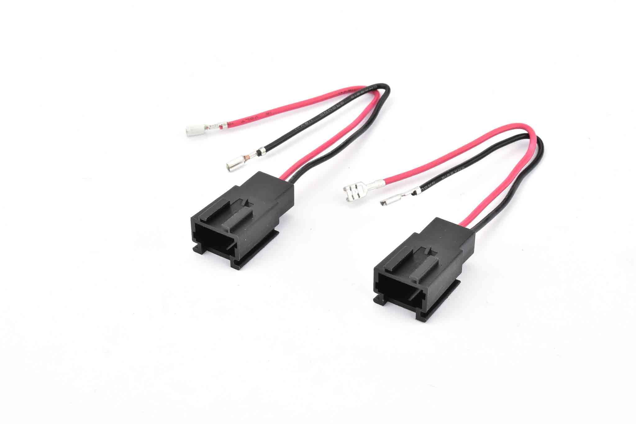 Kit de 6 altavoces delanteros/traseros Alpine SXE-1750S + SXE-1725S de 16,5 cm para Peugeot 207 + 4 soportes + 4 conectores