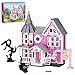 ZIQILIGHTING Pink Palace House Building Set, Beautiful Halloween Home Toy with Cat, Cartoon Collectible Gift For Fans, 6+ Kids and Adult (566PCS)