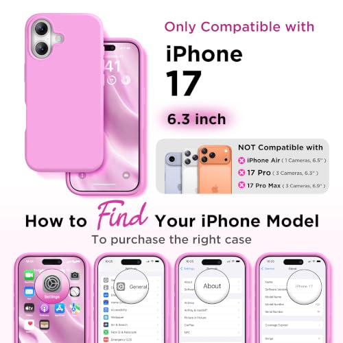Image of GolbinBox Magnetic for iPhone 17 Case, Silicone Cover, Cherry Blossom