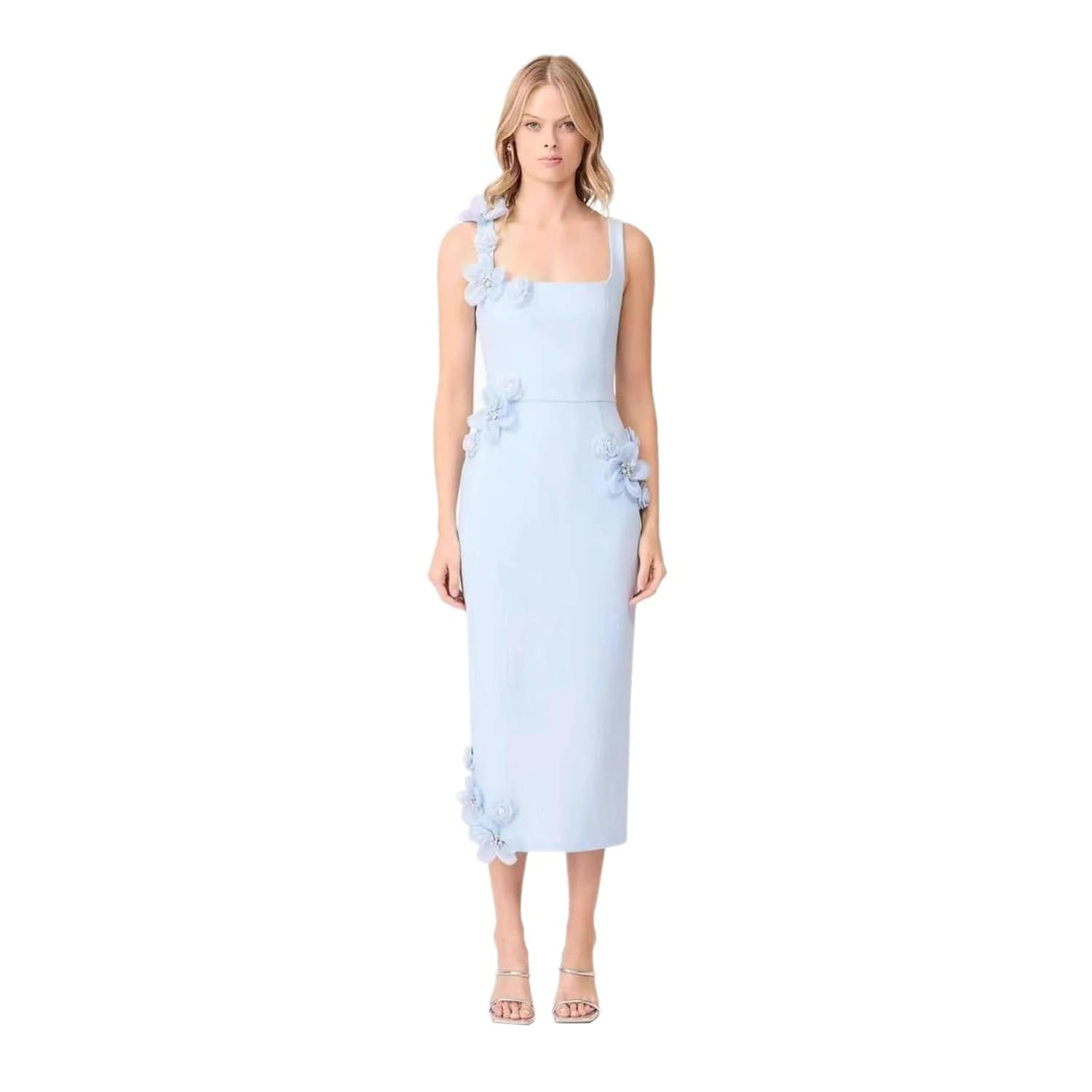 Dress Vintage Bodycon Waist-Tie Long Slip