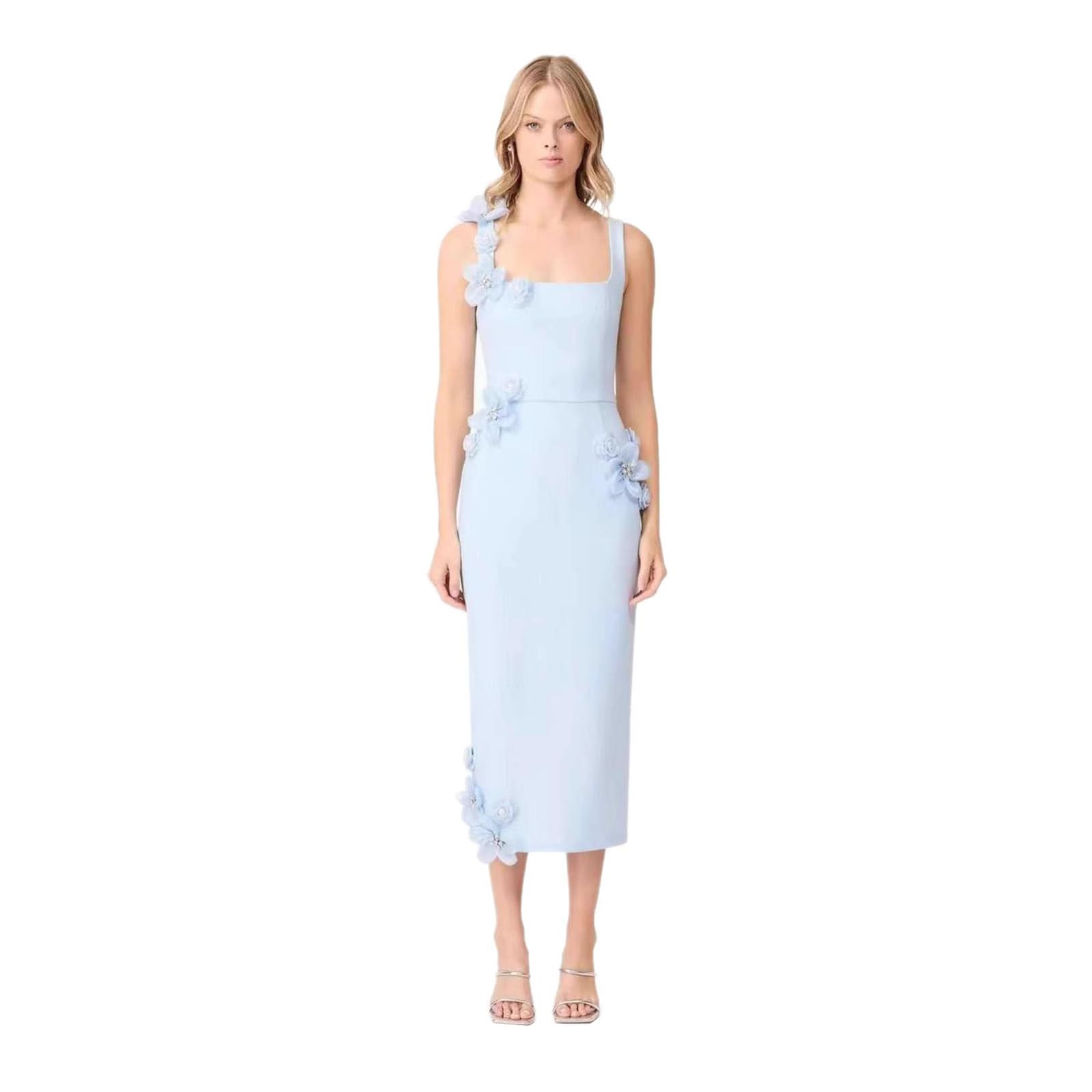 Dress Vintage Bodycon Waist-Tie Long Slip