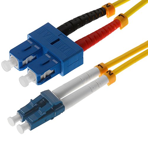 Helos LWL Câble Patch à Fibre Optique OS2 LC/SC 0,5 m