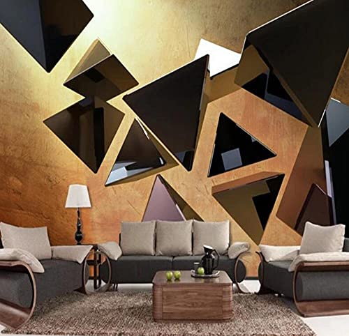 Tapete Wandbild 3D Große Tapete Wandbild Dreidimensionale Abstrakte Geometrische Raum Tv Hintergrund Wall-350 * 245Cm Cover
