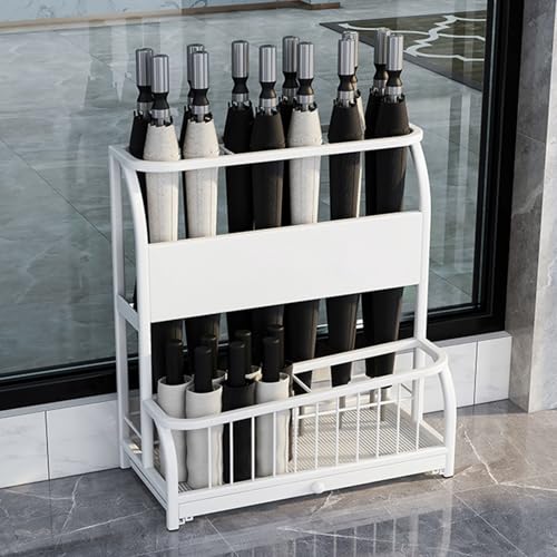 Porte-parapluie métallique au design épuré pour grands halls d'hôtel