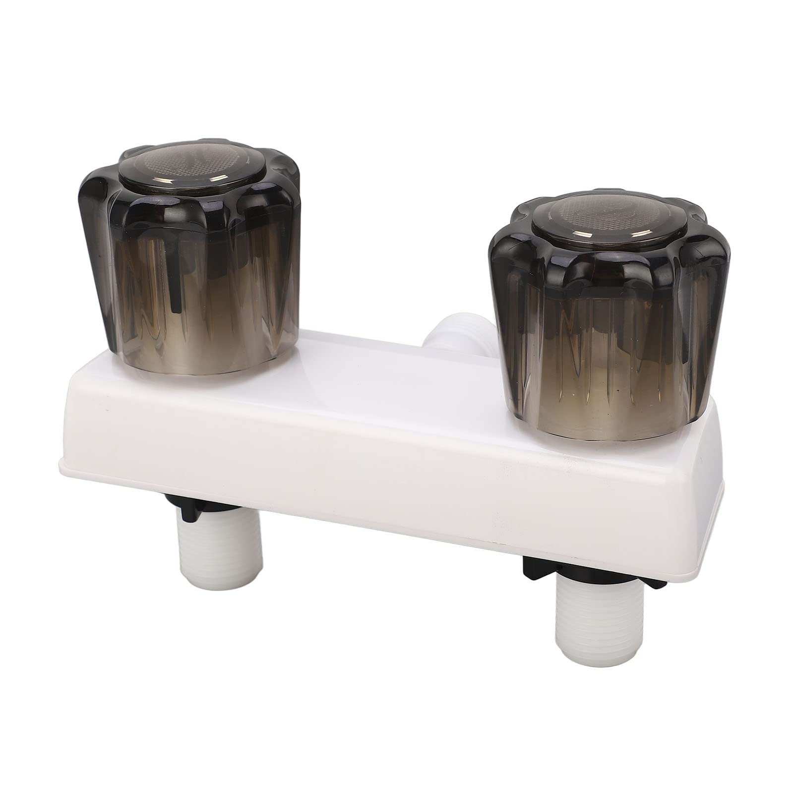 Robinet de Douche de Camping-car RV, Commande de Vanne de Mélange de Douche avec 2 Boutons pour Camping-car, Camping-car (Blanc)
