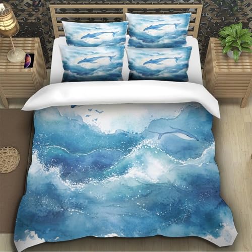 Housse de couette pastèque 3D microfibre hypoallergique parure de lit double