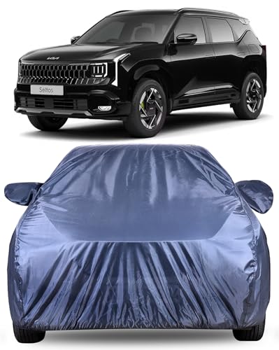 Image of Autofact Premium Car Cover for Seltos 2026 Onwards | All Weather Water-Resistant Full Body Car Cover | Light-Weight Triple-Stitched Outdoor Shield with UV Protection, Dustproof & Heat-Resistant