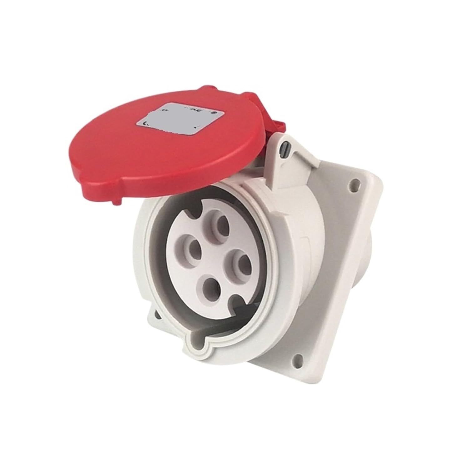 Waterproof Industrial Socket Concealed Inclined Seat 220V Aviation Plug Non Explosion Proof 3-pin 4-Wire 5-Hole 16A32A(3-core32aconcealedinclinedseat)