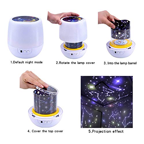 image for BNL Star Night Lights for Kids, Remote Control Star Projector, with LE