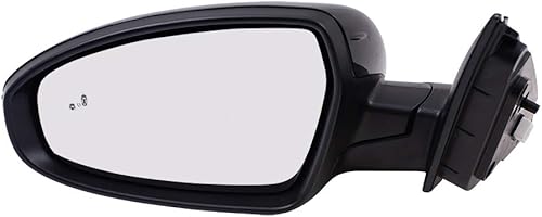 Miniatura 2 de Brock Pintura de repuesto para espejo eléctrico del lado del conductor para combinar con negro con detección de puntos ciegos de señal de calor