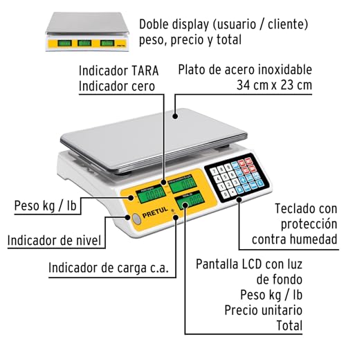 Báscula digital Pretul 2 bascula digital pretul marca TRUPER (2)
