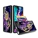 DIAOKAN Galaxy Note 20 Ultra Case,Wallet Case Credit Card Holder Flip Case Full Body Best Protective Soft Hybrid TPU Hard Durable Shockproof for Samsung Galaxy Note 20 Ultra,Purple Owl Dream Catcher