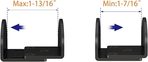 Miniatura 4 de JUBEST Guía de piso de puerta corrediza de granero, guía inferior de puerta corredera montada en el suelo, en forma de U, guía de puerta de granero