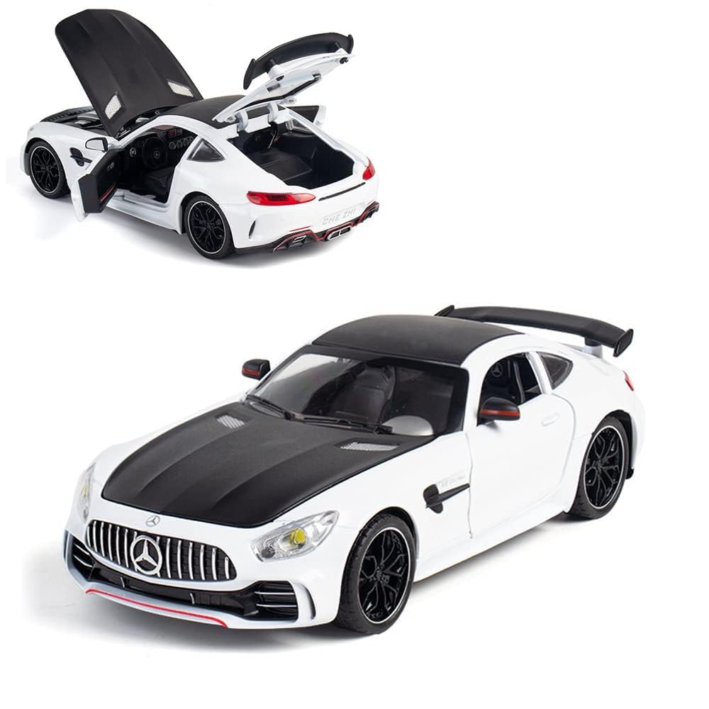 Invite Enterprise Exquisite Car Model 1:24 Mrcedes Benz Amg Gtr Toy Cars Model Car, Zinc Alloy Pull Back Toy Car With Sound And Light For Kids Boy Girl Gift (1:24 Amg Gtr - White) (B0CWDLFJFY) Amazon Price History, Amazon Price Tracker