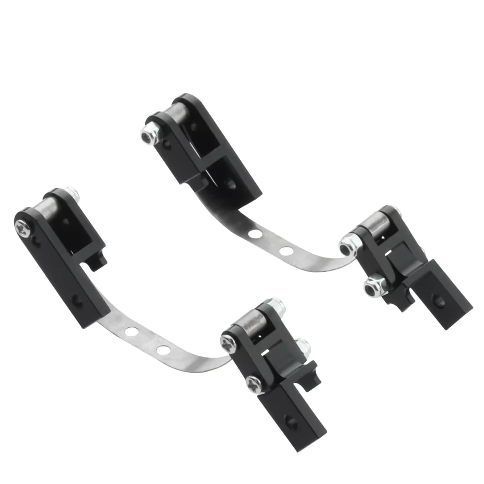 RC Upgrade Accessories for WPL B14 B24 B1 B16 B36 for JJRC Q60 Q63 Q75 1/16 4x4 6x6 Metal Shock Absorber Suspension for Leaf Springs RC Car Upgrade Parts(Black,4x4)