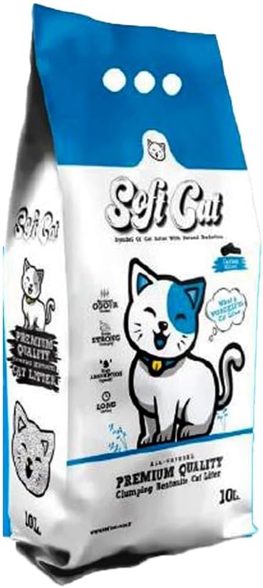 White Bentonite Cat Litter Carbon Effect 5LT