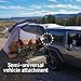 Kelty Caboose 4P Tent and Vehicle Awning Shelter, Universal Attachment for Vans, Trucks, SUVs, Standing Height Door, Massive Vestibule, Fully Freestanding, Designed in Sunny Colorado (2023)