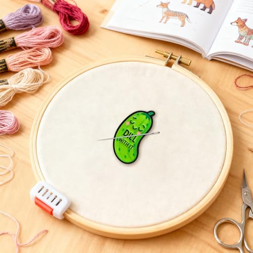 Image of Funny Pickle Needle Minder, Needle Minder Magnet, Magnetic Needle Nanny Needlework Accessories