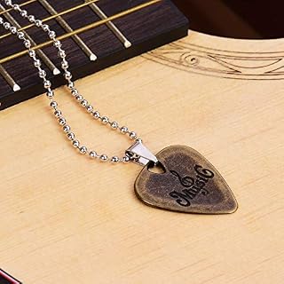 ABchat Metal Guitar Pick Necklace Zinc Alloy 1.2mm Thickness with Ball Chain (Color : 1) - Les Beatles, Paul McCartney, John Lennon, RIngo Starr, George Harrison ABchat Metal Guitar Pick Necklace Zinc Alloy 1.2mm Thickness with Ball Chain (Color : 1) – Image 4