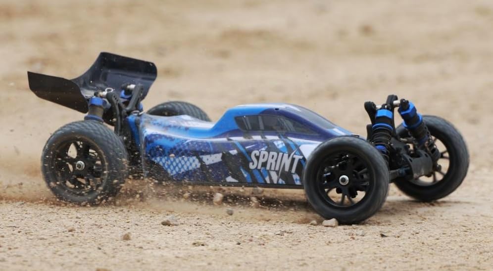 Generico SPRINT Buggy RC Off-Road 1/10 4WD Elettrico Brushed Alta Velocità RTR – 2.4G #RH1067