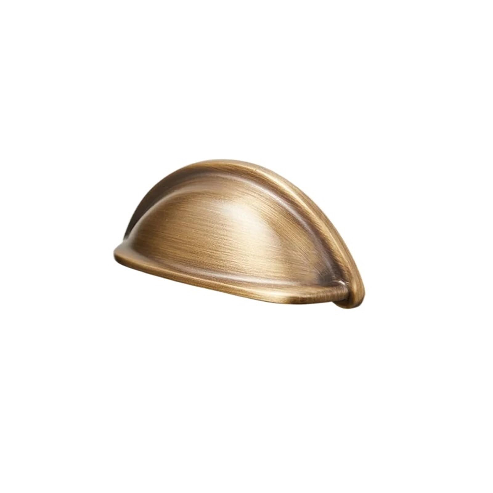 Maniglie a conchiglia in ottone massiccio, 6 pezzi, maniglie per armadietti da cucina, mobili antichi, porte, cassetti, credenze, pomelli per armadietti
