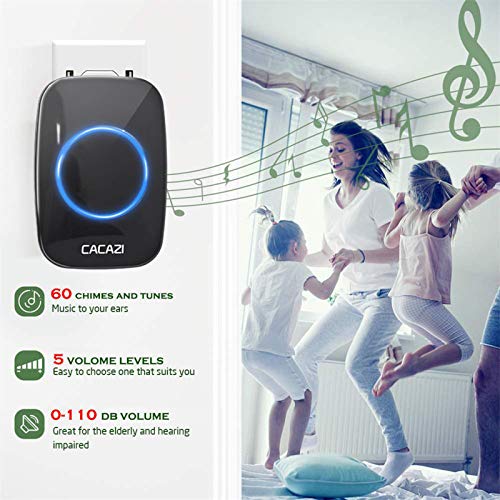 Baoblaze Bateria Operado Doorbell & Carrilhão sem fio À Prova D' Água de Som com Qualidade de CD pa