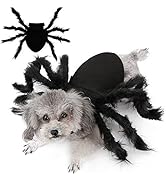 Malier Halloween Dogs Cats Costume Furry Giant Simulation Spider Pets Outfits Cosplay Dress up Co...