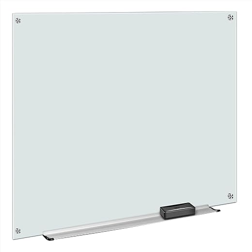 AmazonBasics Glass Dry-Erase Board 1.21 x 0.91 m