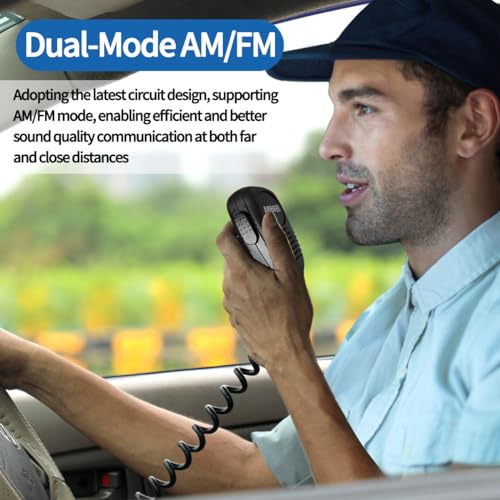Abbree AR-M6 Cb Radio For Truckers Long Range Am Fm Professional Portable Cb Radios Kit,Compact Design,Travel Essentials,Instant Emergency Channel 9/19,Full 40 Channels thumb #3