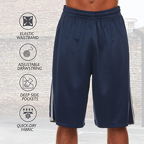 Athletic Shorts For Men - 4 Pack Men's Activewear Quick Dry Basketball Shorts - Workout, Gym, Running #TOP2