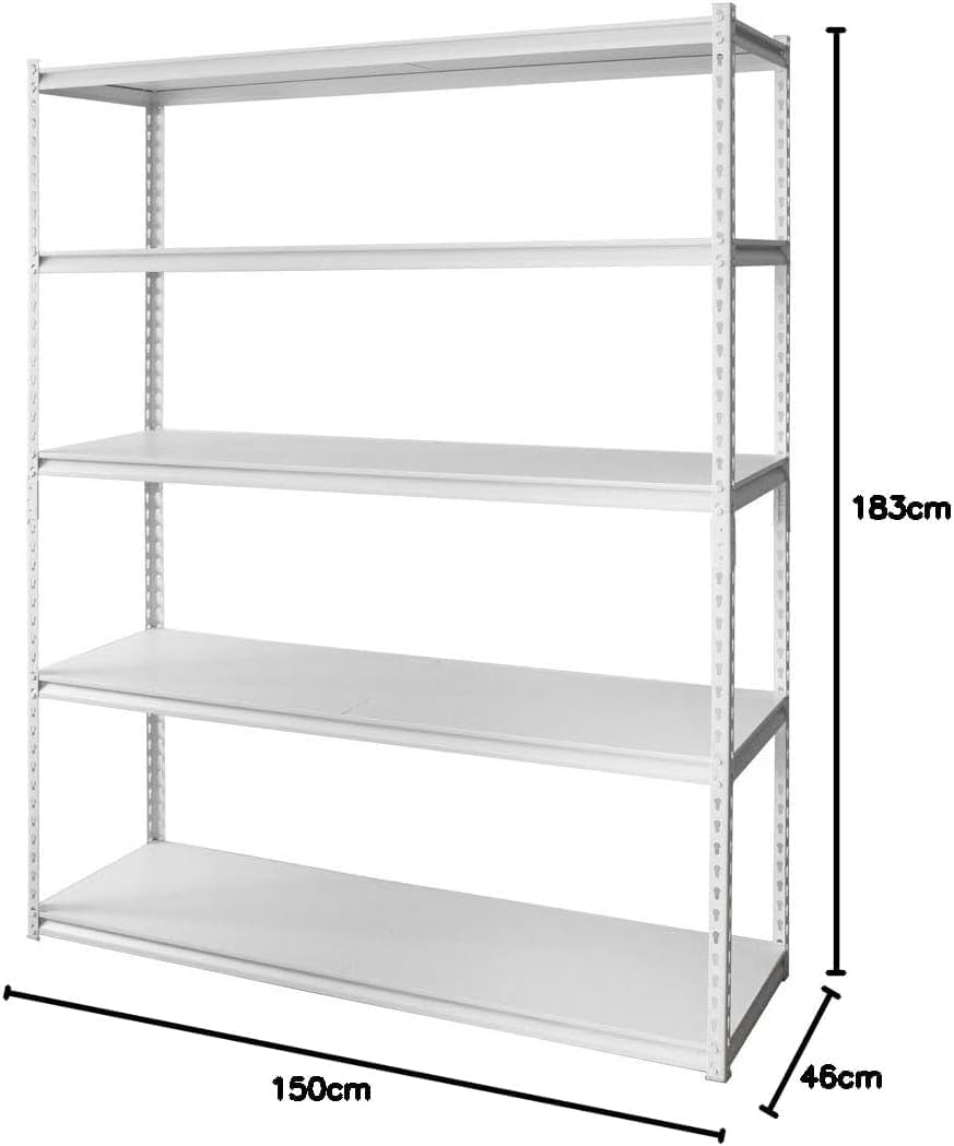 スチールラック　メタルラック　幅150cm 収納ラック　スチール棚　5段　ラック Amazon.co.jp: ラック スチールラック メタルラック 幅 150cm（約