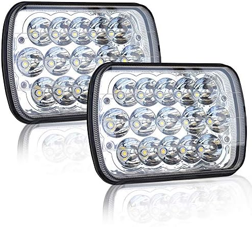 DOT 5X7 7"X6" Led Headlights Sealed Beam Hi/Lo Replace For H6054 Xenon Halogen Headlamps Wrangler Grand Cherokee XJ YJ 4x4 Tacoma pickup Dodge Ram Ford F250 E350 Chevy Corvette van