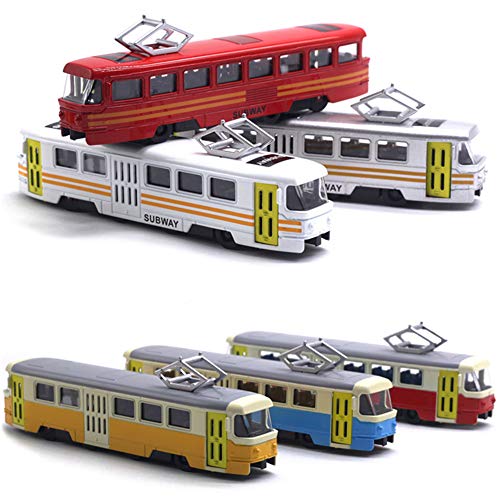 LA TALUS Speelgoed terugtrekken Voertuigen Klassieke Trein Tram Diecast Pull Back Model met LED Muziek Ontwikkeling Kids… - Image 3