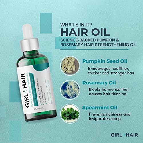 G+H Scalp & Hair Strengthening Oil | Encourages Thicker, Stronger Hair + Healthy Scalp | With Pumpkin & Rosemary Oil For Hair Growth | For All Hair Types (2 Fl Oz) #TOP2