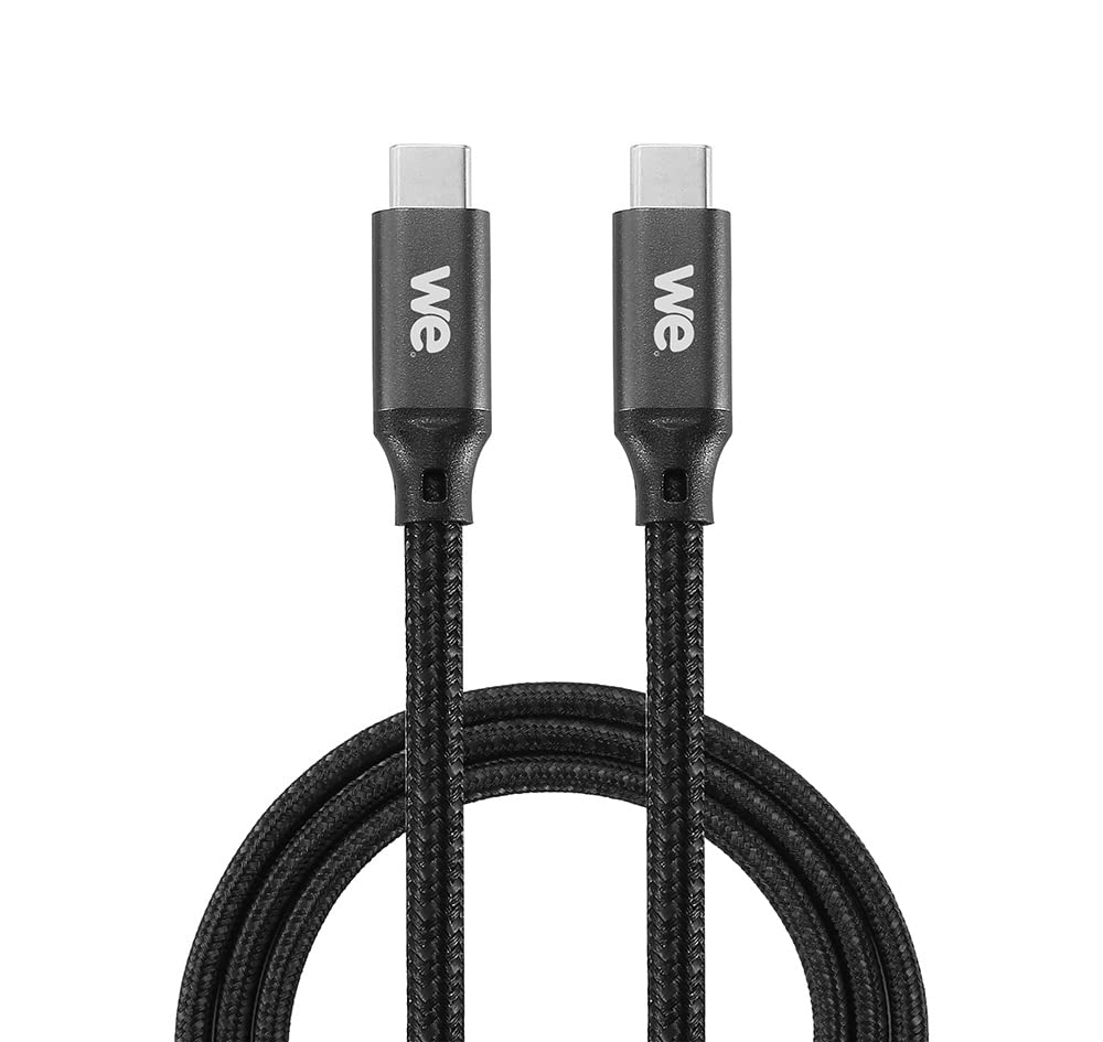 WE Cavo USB C a USB C Ricarica Rapida 3A 60W Cavo USB Tipo C USB 3.2 Gen 1 Nylon Intrecciato Ultra Resistente Lunghezza 2M