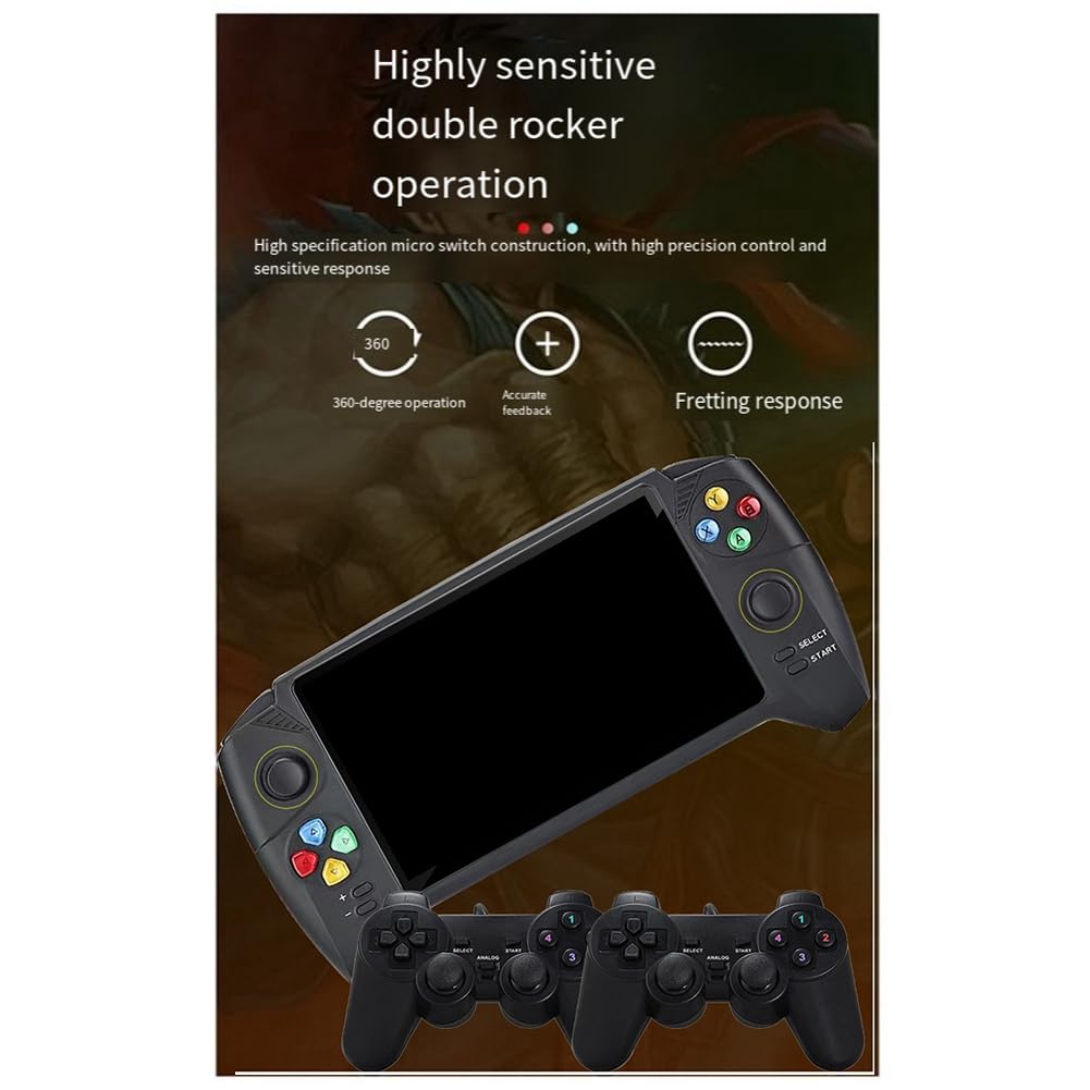 Consola de Juegos Retro PortáTil Pantalla HD de 7 Pulgadas Consola de Videojuegos PortáTil con 10000 Juegos Gratuitos Consola PortáTil