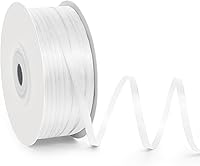 Vista 36 de Cinta de satén de poliéster de una sola cara de 5/8 pulgadas de ancho x 100 yardas, cinta de satén para manualidades, regalo, lazos para el cabello
