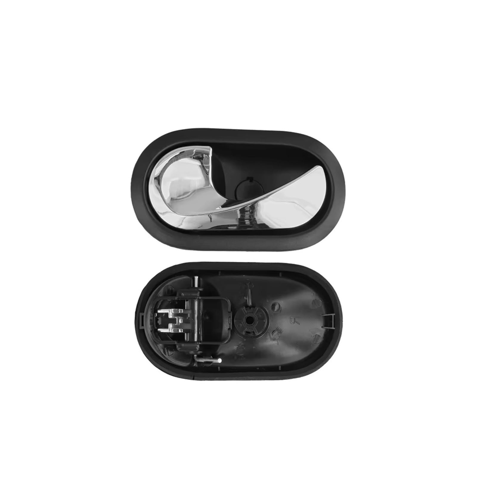 PBPLZWVWA Car Inside Door Handle Pull Trim Cover for Renault for Clio 2005-2012 8200174075 8200174074 Left Right Interior Handle