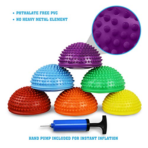 Yes4All Hedgehog Balance Pods Set – Sensory Balance Pods/Hedgehog Balance Pods/Stepping Pod (Set Of 6 Colors) #TOP3