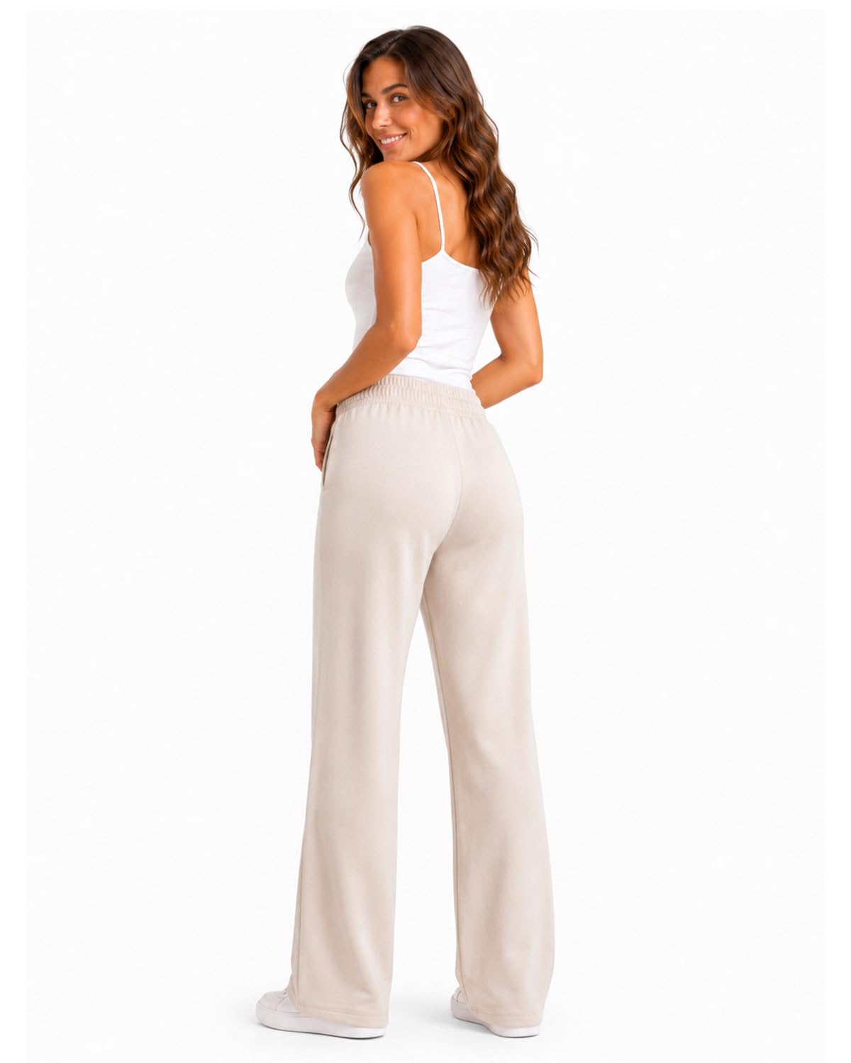 Zylioo Pantaloni da jogging lunghi da donna, pantaloni sportivi lunghi estivi, pantaloni da allenamento, pantaloni estivi