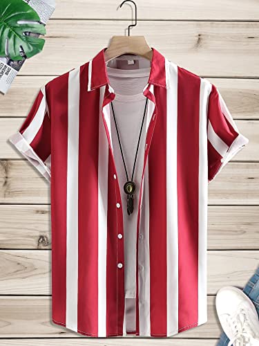 Image of Lymio Men's Polyester Slim Fit Stylish Printed Casual Shirt (Patta)