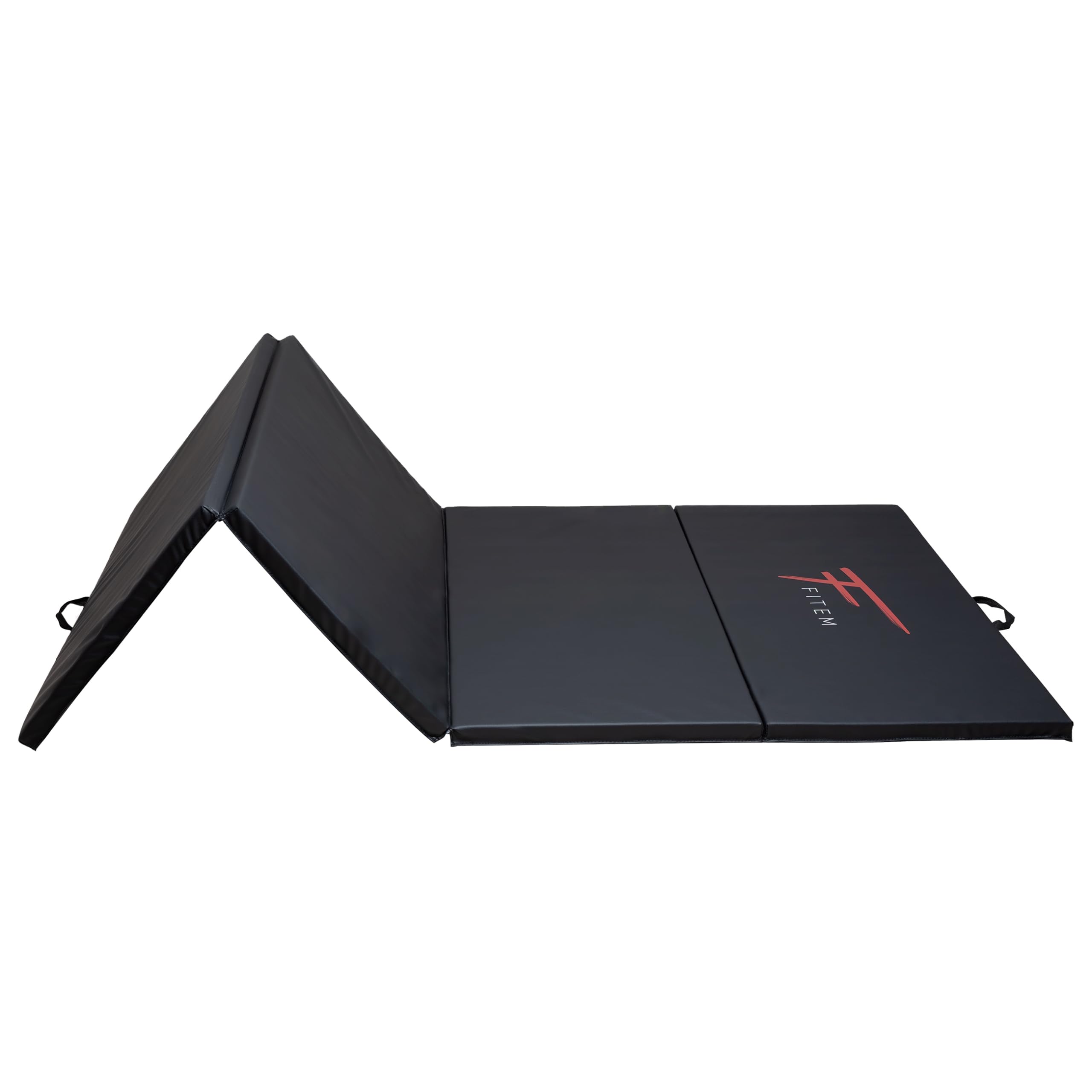 Fitem - Tappetino spesso pieghevole, alto di gamma, dimensioni: 240 x 120 x 4 cm o 180 x 60 x 4 cm, con maniglie di trasporto, per palestra, yoga, MMA, sport, ginnastica, fitness, pilates, esercizi per la muscolatura