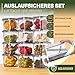 Viwares Vorratsdosen 0,4 L im 12er Set – luftdicht & gefriergeeignet – stapelbare Aufbewahrungsboxen mit Deckel – Frischhaltedosen für Lebensmittel, Snacks, Küche & Vorrat