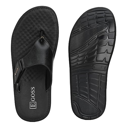 Image of egoss Slippers & Sandals Premium Genuine Leather Slipper Sandals For Men-C-20222