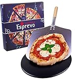 🍕 𝐊𝐮𝐫𝐳𝐞 𝐖𝐚𝐫𝐭𝐞𝐳𝐞𝐢𝐭 – Dank der optimalen Höhe von 1,1cm lässt sich der Pizzastein in Rekordzeit aufheizen. Damit ist er das perfekte Grill-Zubehör für den Holzkohlegrill, Kugelgrill oder Gasgrill.