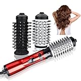 3-in-1 Hot Air Styler & Rotating Hair Dryer Brush with 2...