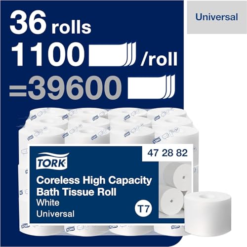 Tork Coreless High-Capacity Toilet Paper Roll T7, 36 x 1100 sheets, 472882 - image 2