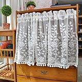 ★ Für eine korrekte Fülle sollten die Paneele das 2- bis 3-fache der Breite Ihres Fensters messen. Der Effekt ist am besten. Die Größe des Halbvorhangs beträgt: Breite * Höhe .