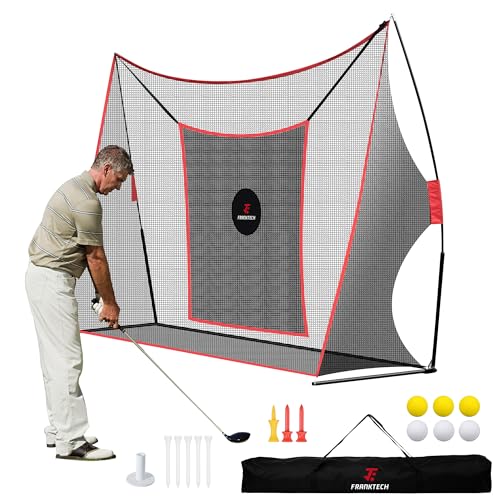 FRANKTECH Golf Hitting Net Heavy Duty Golf Practice Net for Backyard Driving High Impact Chipping...